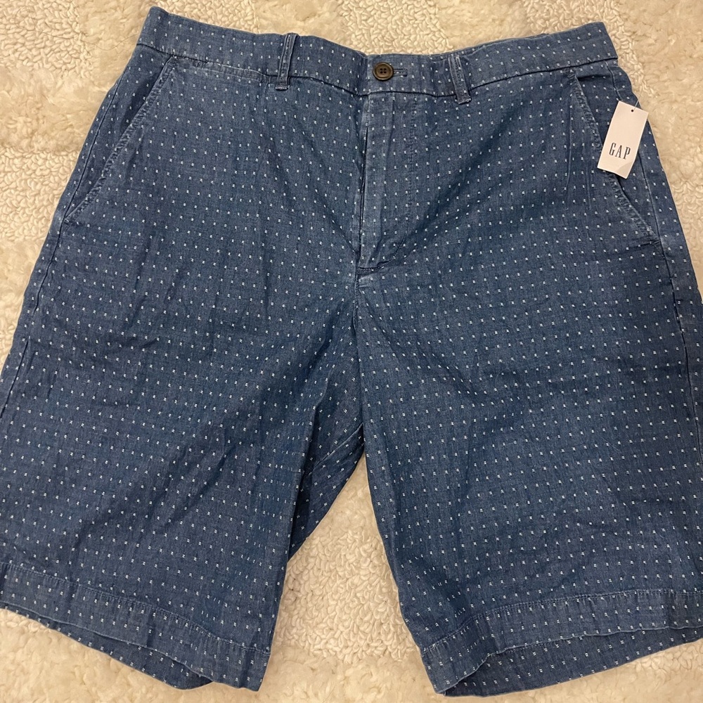 GAP Mens Blue 10” Shorts NWT